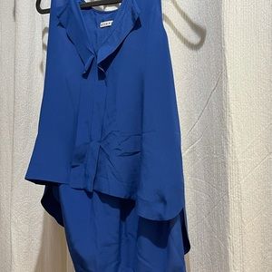 Alice and Olivia blue top